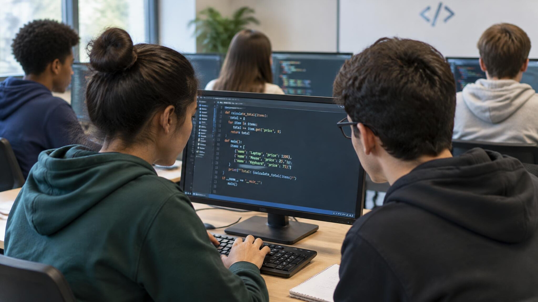 programming class students