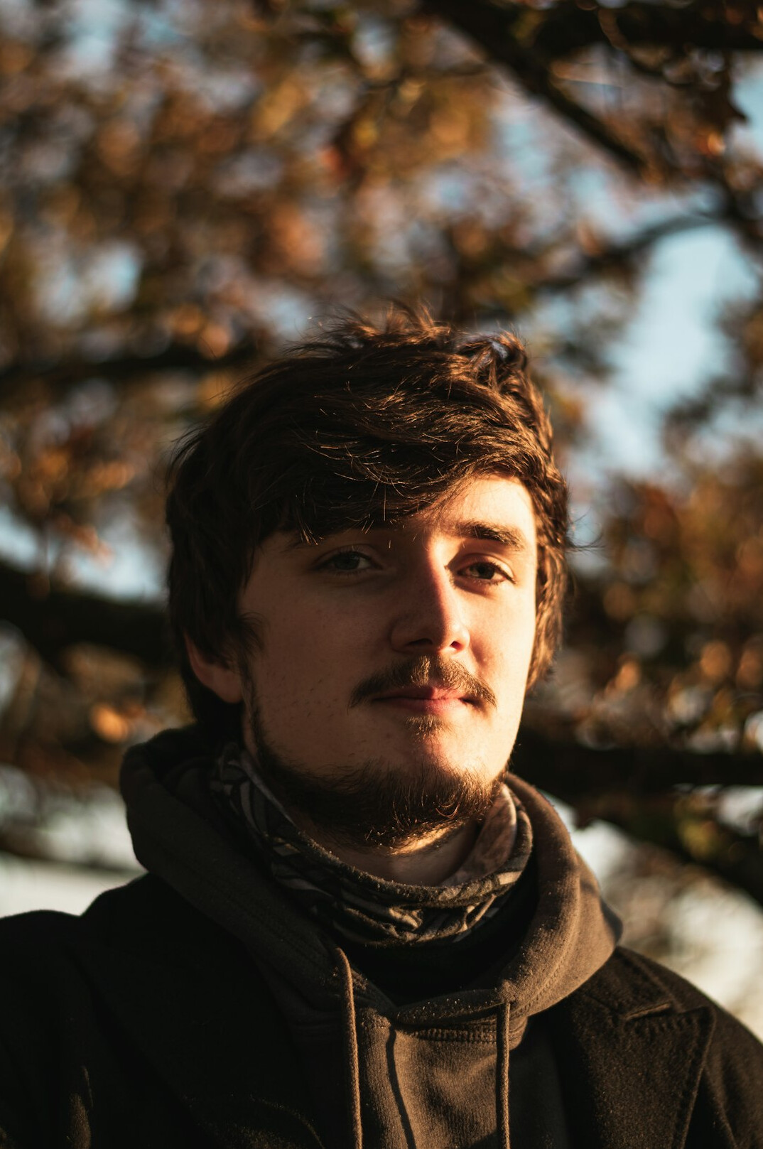 Portrait of a young man with a beard