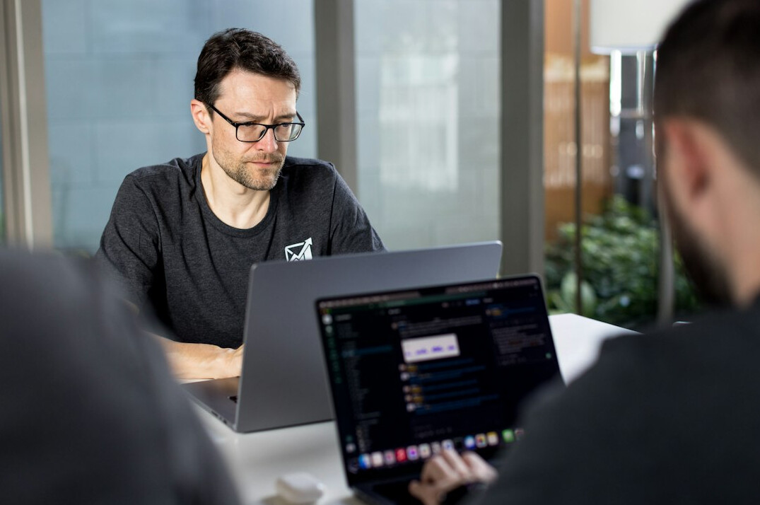 team coding together